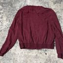 American Eagle Maroon Bomber Jacket Photo 2