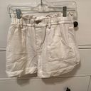 Bohme White cotton paper bag style shorts Photo 3