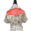 Unique Vintage  X Looney Tunes All Star Characters Wrap Top White Multi NWT XL Photo 4