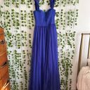 Fame and Partners Royal Blouse Off The Shoulder Evening Gown Photo 8