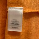 J.Jill  Orange 100% Linen Tank Top Size Medium Photo 5