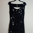 Free People Speak Easy Beaded Mini Dress Black Photo 0