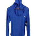 Marika tek  Womens Dry-Wik Post-Workout Hooded Performance Tee Blue XL NWT Photo 0