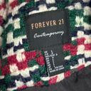 Forever 21  Red Green Plaid Coat Photo 1