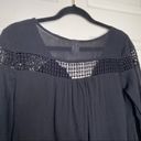 l*space L* Bloomfield Swim Cover Up Tunic Dress in Black Size Small Photo 7