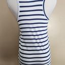 Grayson Threads White/Blue Striped Weekend Tank Top, Women's XS Photo 9