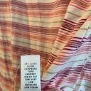 St. John  Blouse Pink White Stripe Large Pullover Stretch Square Neck Top Photo 3