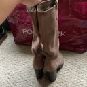 LAUREN RALPH LAUREN Devona Suede Leather Heeled Boots Womens Size 6 Photo 11