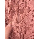 ASTR NWT  The Label Small Lace A-Line Midi Dress Pink mauve V-Neck Sleeveless Photo 6