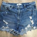 Abercrombie & Fitch  Curve Love The Mom Ultra High Rise Shorts Womens 31/12 Blue Photo 0