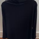 Chico's Chico’s Zenergy Black Ribbed Minimalist Cowl Neck Sweater, size 0 or US S Photo 1