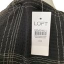 Loft ANN TAYLOR  LADIES STRETCHY VNECK SS BELTED MIDI BLACK PLAID DRESS NWT 00 Photo 3