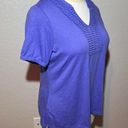 Fashion Bug Periwinkle Blue Short Sleeve Top Photo 9