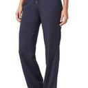 Athleta Y2K Early 2000s Navy Blue  Midtown Trouser Elastic Drawstring Waist Sweatpants Mid-Low Rise Photo 0