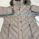 London Fog  Collection Parka Hooded Zipper Snaps Puffer Jacket Down Sz PXL Photo 13