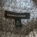 Banana Republic  Women's Textured Collage Sweater Grey Combo Turtleneck Size M Photo 8
