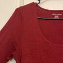 A pea in the pod Women's Maternity  Pregnant Maroon L/S Scoop Neck Shirt Size MED Photo 3