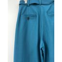 Club Monaco  Heemi Blue Wool Blend Belted Wide Leg Cropped Pants Size 4 Photo 5