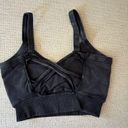 Free People Good Karma Scoop Neck Bra Washed Black M/L Photo 5