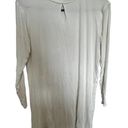 RVCA  white ribbed keyhole tunic shirt size large Photo 0