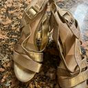 Jessica Simpson Gold cork wedges  Photo 1