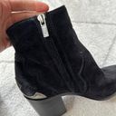 Frye NEW  Flynn Black Suede Ankle Pointed Toe Cowboy Booties Sz 8 Photo 6