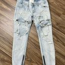 One Teaspoon  Trashed Free Birds Destroyed Baggy Jeans Distressed  Womens Size 24 Photo 2