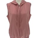 New York & Co. Sleeveless Full Zip Hooded Vest Photo 0