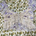 Free People Purple Floral top Photo 1