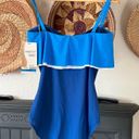 Coco reef Blue  swim contours NEW Agate Ruffle One Piece Swimsuit 36c/12 Photo 4