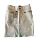 prAna  Broadway Jean Skirt Natural‎ Cream NWT 4 Photo 3