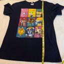 Nintendo  Animal Crossing T Shirt Women’s No Size Tag Approx Medium Dark Blue Photo 5