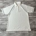 Callaway  Womens Golf Polo Shirt Top M Med Medium Cream Ivory Off White Collared Photo 0