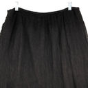 Lafayette 148 Lafayette Women Sz 12 Skirt Brown A Line Rope Floral Design 100% Linen TINY FLAW Photo 6