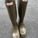 Hunter Army Green Rain Boots Photo 0