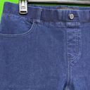 Betabrand ‎ Yoga Denim Classic Pull On Skinny Leg Jeans Dark Wash Medium Long Photo 5