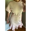 Emma & Michele  Pale Pink dress with Ruffled sleeves and  hem, Size Medium Photo 5