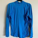 Nike  dri-fit women’s quarter zip blue long sleeve size large Photo 1