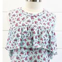 Bongo NEW Joe Boxer Juniors Floral Mini Dress Ruffle Mint Floral Cold Shoulder Size L Photo 3