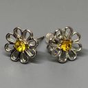 Daisy Cubic Zirconia  Stud Earring Photo 1