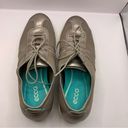 Ecco Women's  Metallic Leather/Mesh Lace Up Comfort Shoes Sz 40 EU (9 US) Photo 5