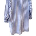 BeachLunchLounge Women's New Beach Lunch Lounge blue stripe linen shirt Photo 5