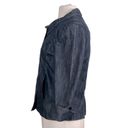 DKNY  Jeans Vintage Y2K Gathered Bib Yoke 3/4 Sleeve Dark Denim Jacket Photo 5
