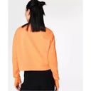 Sweaty Betty  Orange Cropped Sweatshirt Crewneck Pullover Sweater Womens 8-10 Photo 1