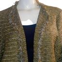 INC  lace up metallic boucle blazer Photo 5