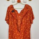 Lane Bryant Designs  Orange Floral Maxi Dress Size 28 Photo 9