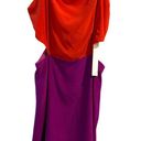 Line and Dot Colorblock Cutout Silk Dress Large NWT Photo 1