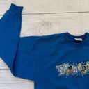 Disneyland character letters made in USA blue medium sweatshirt Photo 2