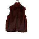 BCBGeneration NWT  Faux Fur Vest Maroon, cranberry, XSmall Photo 3