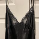 Frederick's of Hollywood Frederick’s of Hollywood Vintage Black Satin Lace Dress Nightgown Pajamas sz L Photo 3